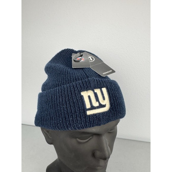 ’47 Other - New York Giants '47 Brand Cuff Knit Beanie Hat Cap Navy Blue Ribbed Logo NFL NWT
